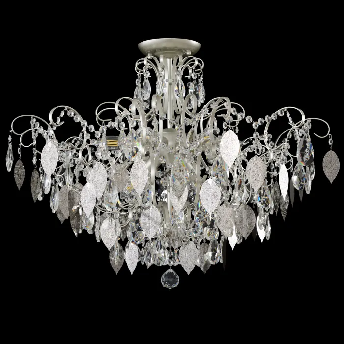 Светильник потолочный Crystal Lux ESMIRALDA PL9 SILVER 0524/109 от ImperiumLoft