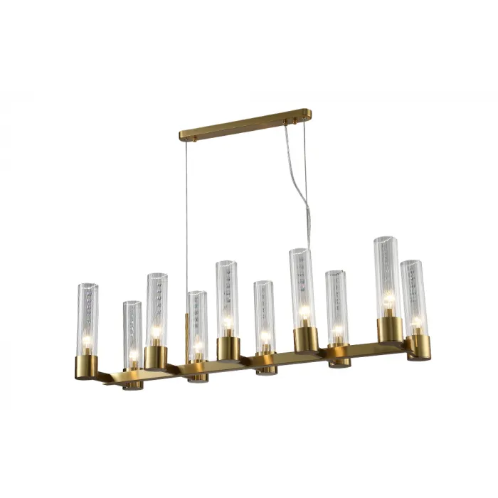 Люстра Crystal L ux OTONO SP10 L980 BRASS/TRANSPARENTE от ImperiumLoft