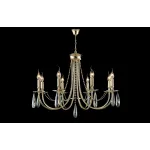 Подвесная люстра Crystal Lux VICTORIA SP8 GOLD/AMBER