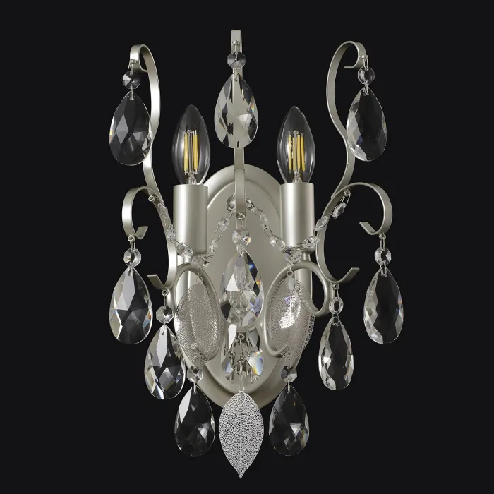 Бра Crystal Lux ESMIRALDA AP2 SILVER 0524/402 от ImperiumLoft