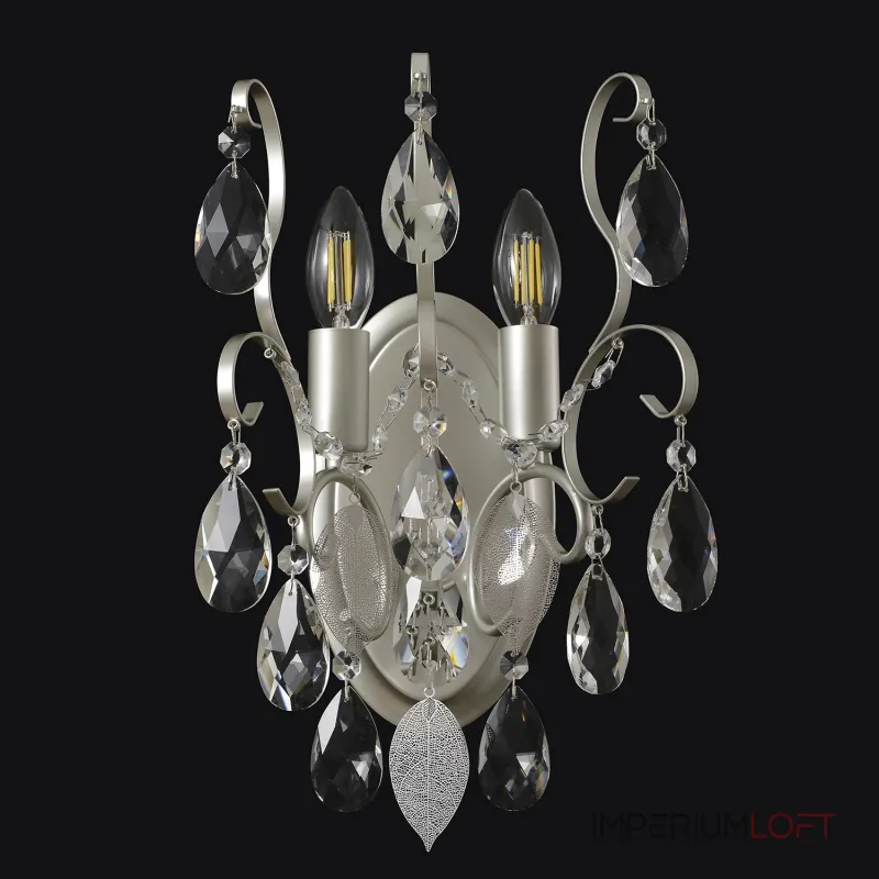 Бра Crystal Lux ESMIRALDA AP2 SILVER 0524/402 Бра Crystal Lux ESMIRALDA AP2 SILVER 0524/402