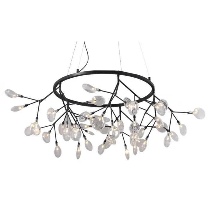 Светильник подвесной Crystal Lux EVITA SP45 D BLACK/TRANSPARENT от ImperiumLoft