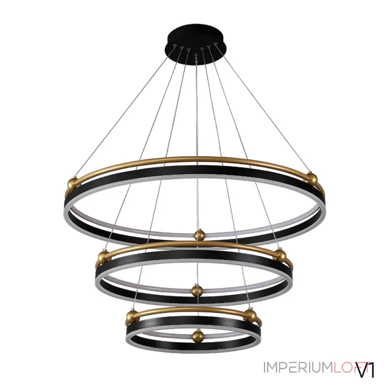 Подвесная люстра Crystal Lux FERNANDO SP158W LED BLACK/GOLD