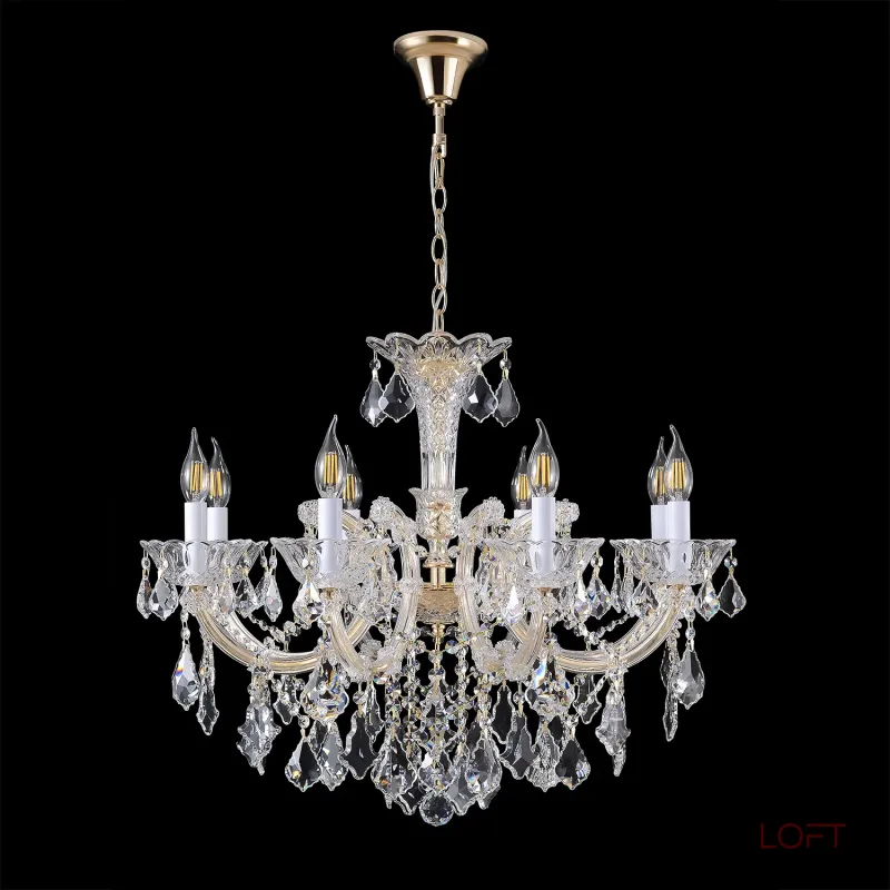 Подвесная люстра Crystal Lux CRISTELLE SP8 GOLD