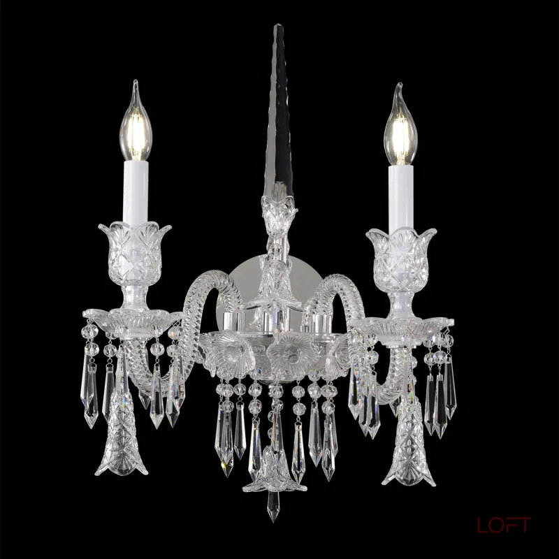 Бра Crystal Lux VERSAILLES AP2 CHROME
