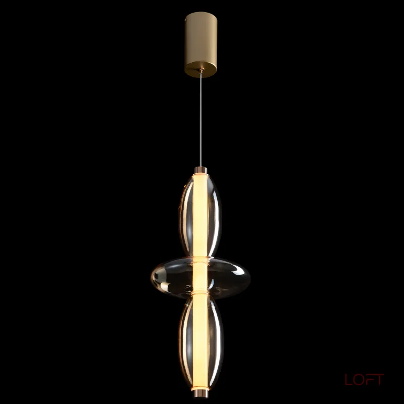 Подвесной светильник Crystal Lux QUASAR SP14W LED AMBER 3790/214