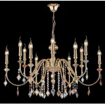 Люстра Crystal Lux MERCEDES SP6+6 GOLD/COLOR от ImperiumLoft