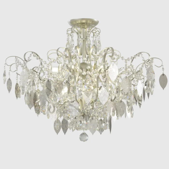 Светильник потолочный Crystal Lux ESMIRALDA PL9 SILVER 0524/109 от ImperiumLoft