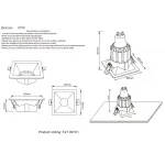 Светильник встроенный Crystal Lux CLT 007C1 WH