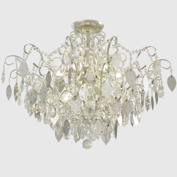 Светильник потолочный Crystal Lux ESMIRALDA PL9 SILVER 0524/109 от ImperiumLoft