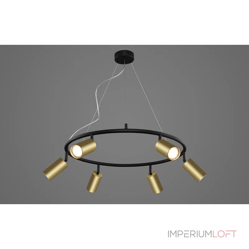Подвесная люстра Crystal Lux CLT 015C6 D600 BL-GO