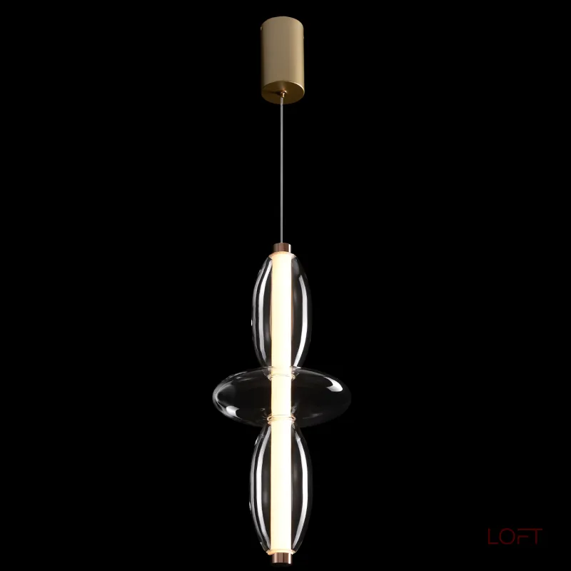 Подвесной светильник Crystal Lux QUASAR SP14W LED TRANSPARENT 3791/214