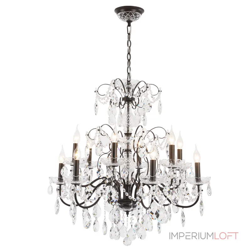 Подвесная люстра Crystal Lux ODELIS SP12 BROWN