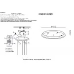 Потолочная база Crystal Lux Потолочная база D450-5 CHROME от ImperiumLoft