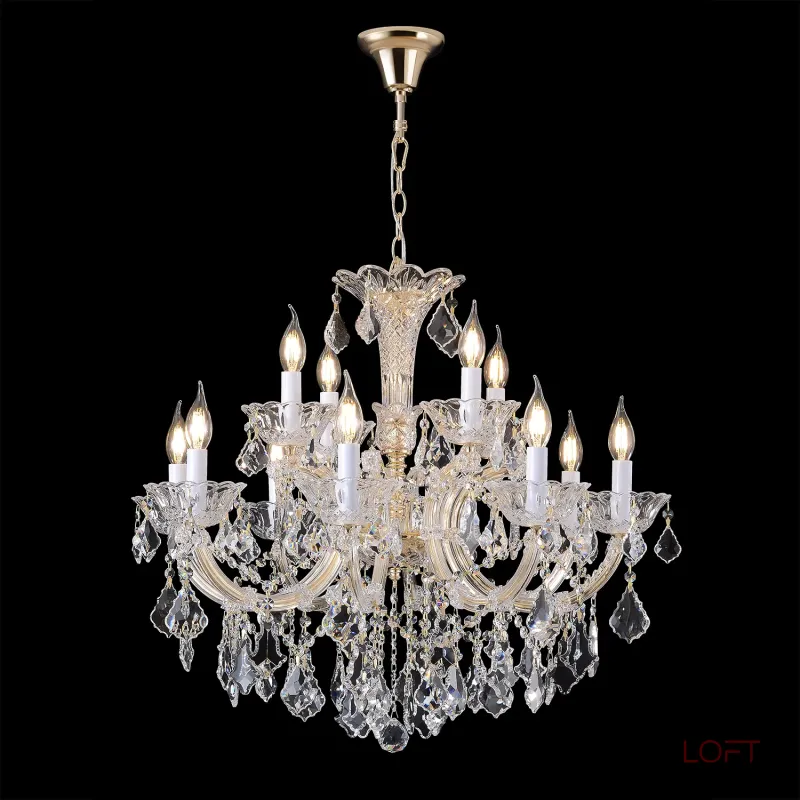 Подвесная люстра Crystal Lux CRISTELLE SP8+4 GOLD