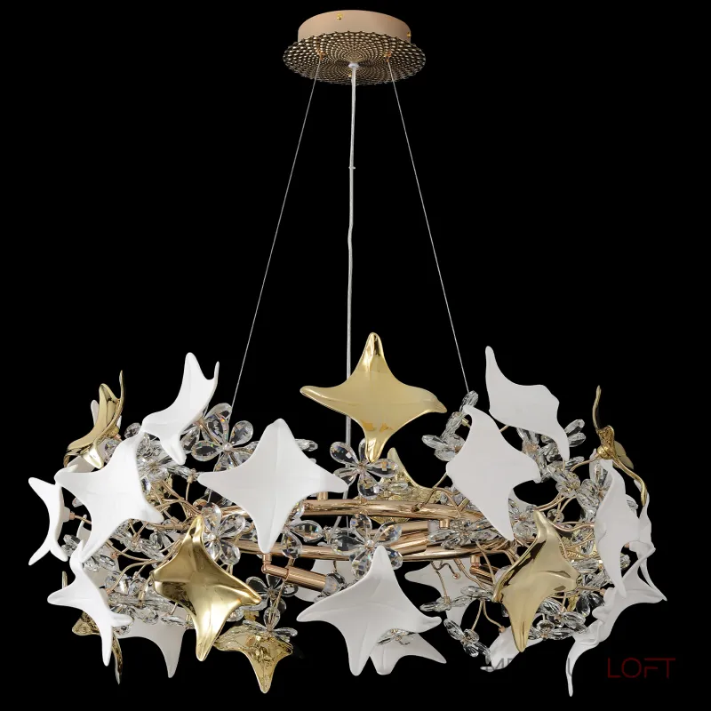 Подвесная люстра Crystal Lux LETISIA SP8 GOLD Подвесная люстра Crystal Lux LETISIA SP8 GOLD