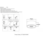 Светильник потолочный Crystal Lux CLT 525C95 BL 4000K