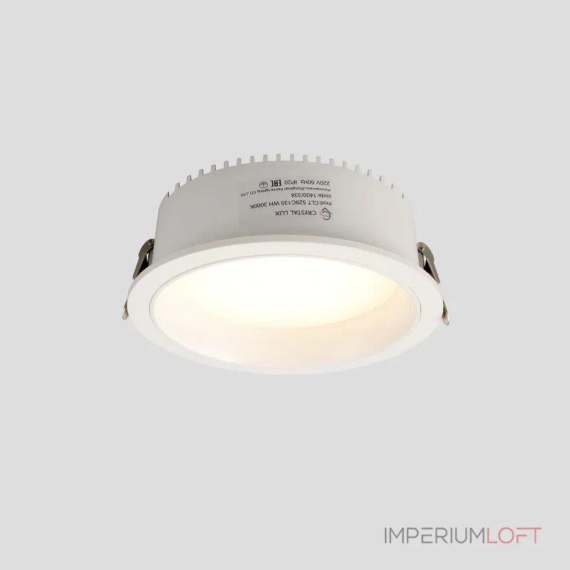 Светильник встраиваемый Crystal Lux CLT 529C135 WH 3000K Светильник встраиваемый Crystal Lux CLT 529C135 WH 3000K
