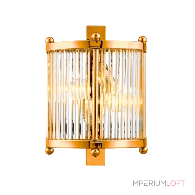 Бра Crystal Lux TADEO AP2 GOLD/TRANSPARENTE