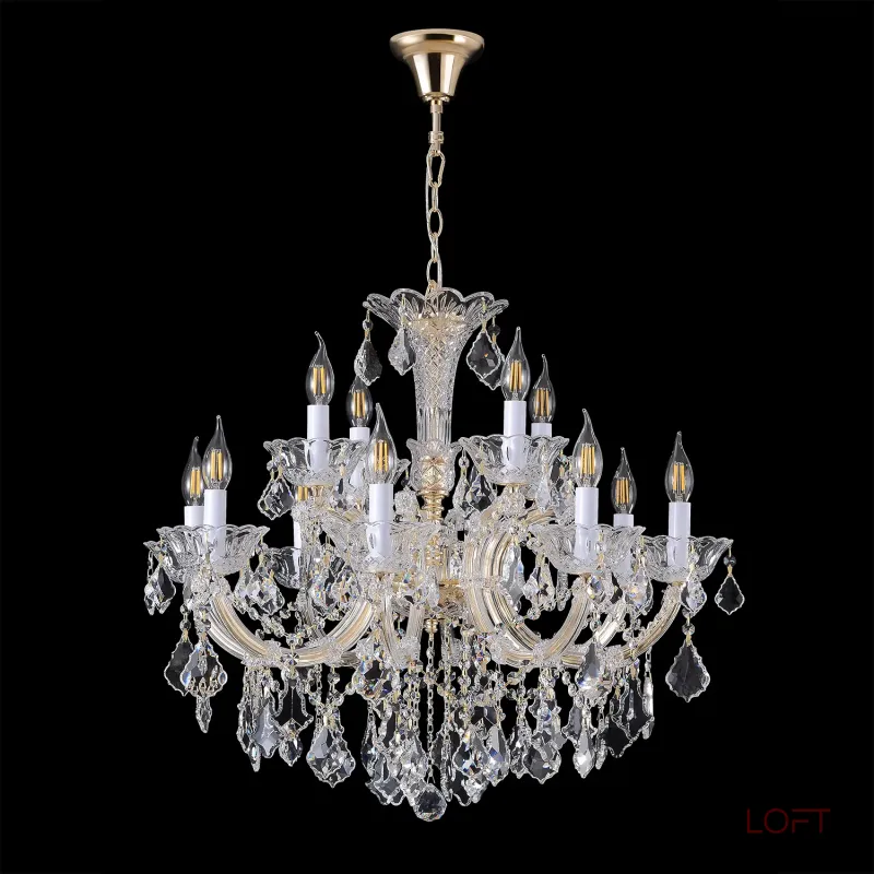 Подвесная люстра Crystal Lux CRISTELLE SP8+4 GOLD