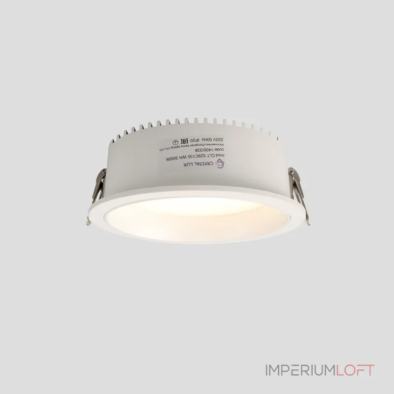 Светильник встраиваемый Crystal Lux CLT 529C135 WH 3000K Светильник встраиваемый Crystal Lux CLT 529C135 WH 3000K