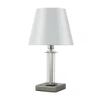 Настольная лампа Crystal Lux NICOLAS LG1 NICKEL/WHITE от ImperiumLoft