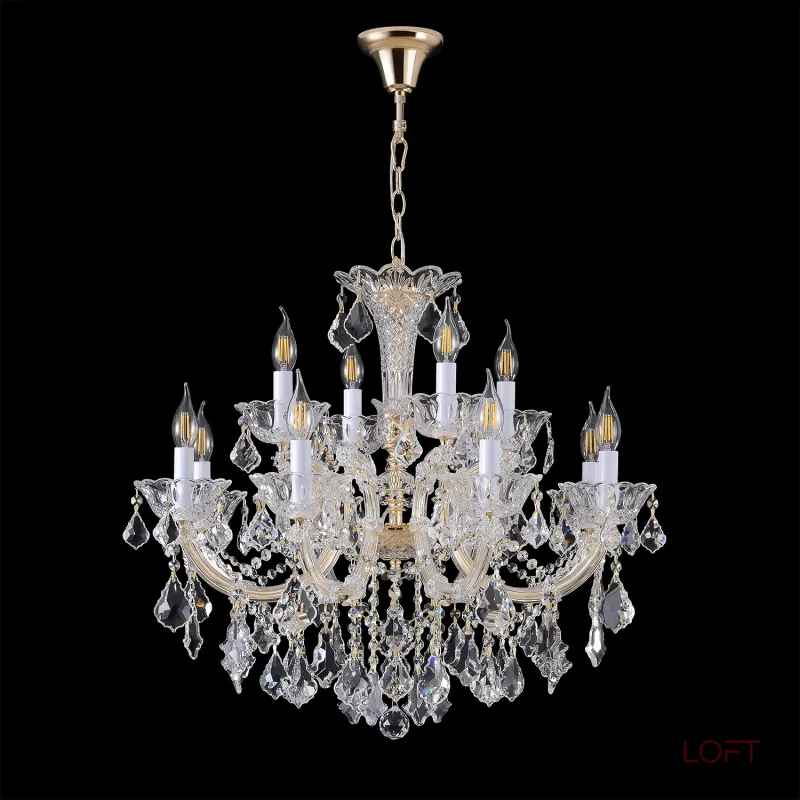 Подвесная люстра Crystal Lux CRISTELLE SP8+4 GOLD