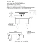 Светильник потолочный Crystal Lux CLT 017CW2 L250 BL от ImperiumLoft