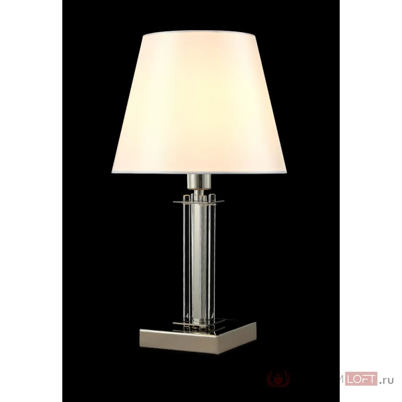 Настольная лампа Crystal Lux NICOLAS LG1 NICKEL/WHITE от ImperiumLoft