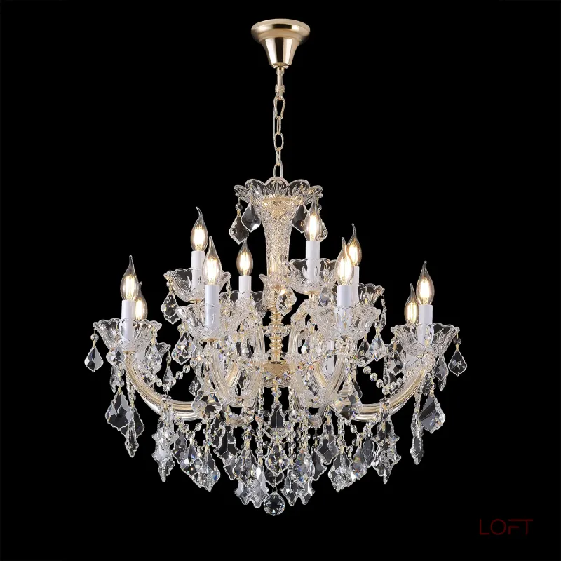 Подвесная люстра Crystal Lux CRISTELLE SP8+4 GOLD