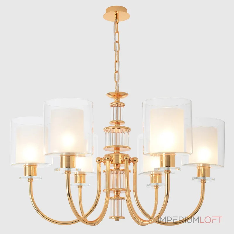 Подвесная люстра Crystal Lux ELENA SP6 GOLD