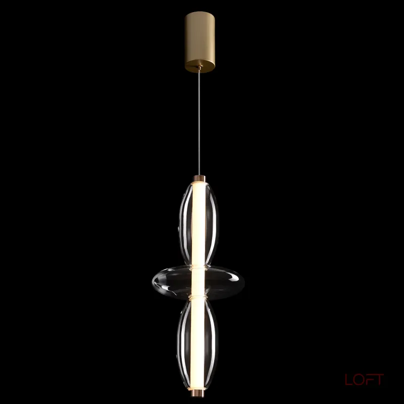 Подвесной светильник Crystal Lux QUASAR SP14W LED TRANSPARENT 3791/214