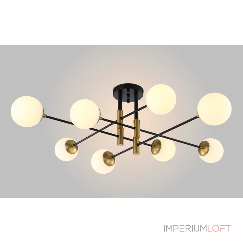 Потолочная люстра Crystal Lux FIDEL PL8 BLACK