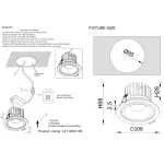 Светильник встроенный Crystal Lux CLT 005C108 BL от ImperiumLoft