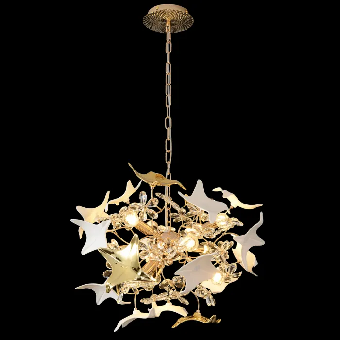 Люстра Crystal Lux LETISIA SP9 GOLD от ImperiumLoft