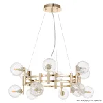 Подвесная люстра Crystal Lux LUXURY SP12 GOLD