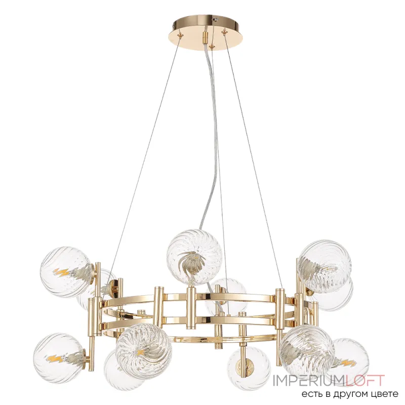Подвесная люстра Crystal Lux LUXURY SP12 GOLD Подвесная люстра Crystal Lux LUXURY SP12 GOLD