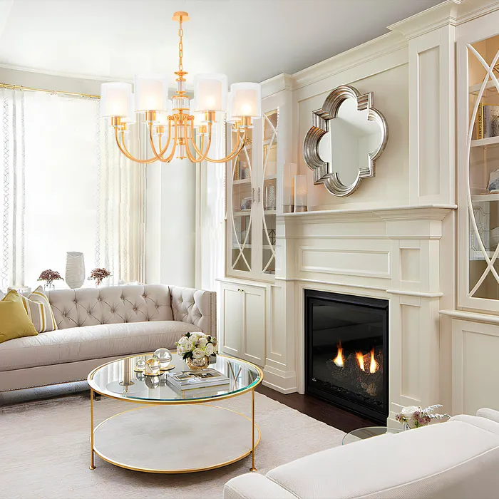 Люстра Crystal Lux ELENA SP8 GOLD от ImperiumLoft