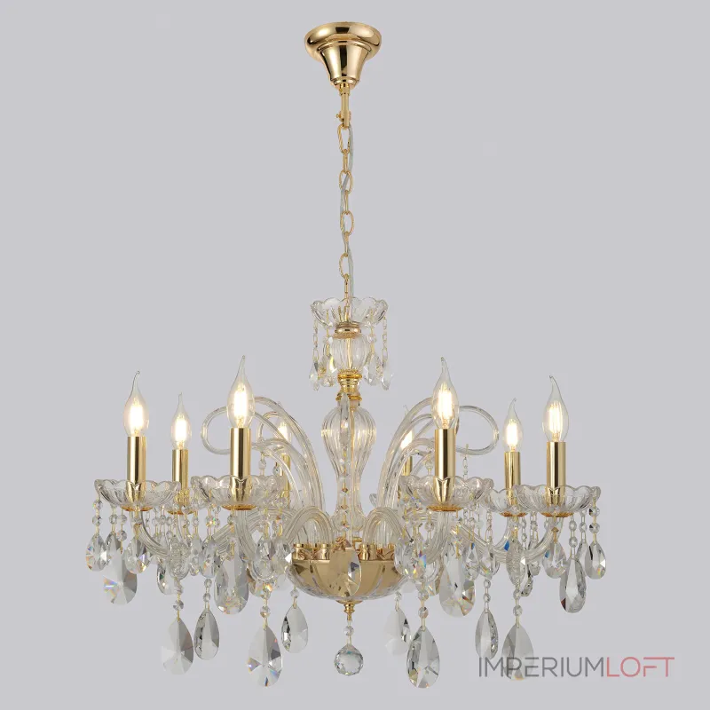 Подвесная люстра Crystal Lux MONICA SP8 GOLD