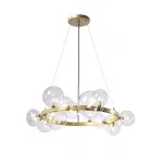 Люстра Crystal Lux AGATA SP15 V2 GOLD/TRANSPARENTE от ImperiumLoft