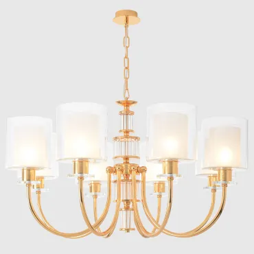 Люстра Crystal Lux ELENA SP8 GOLD от ImperiumLoft