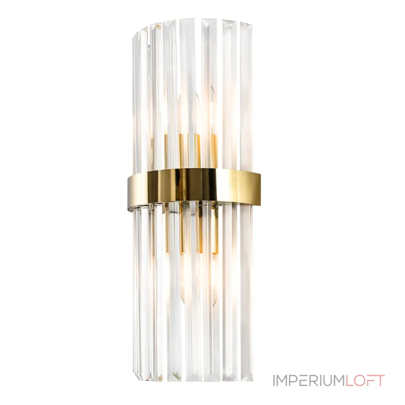 Бра Crystal Lux SORPRESA AP2 BRASS/TRANSPARENTE