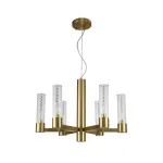 Люстра Crystal L ux OTONO SP6+1 BRASS/TRANSPARENTE от ImperiumLoft
