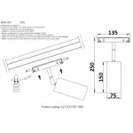 Светильник трековый магнитный Crystal Lux CLT 0.33 003 18W BL 3000K
