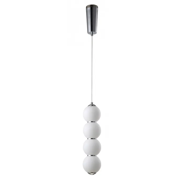 Светильник подвесной Crystal Lux DESI SP4 CHROME/WHITE от ImperiumLoft