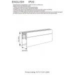 Шинопровод магнитный накладной Crystal Lux CLT 0.113 01 L2000 BL