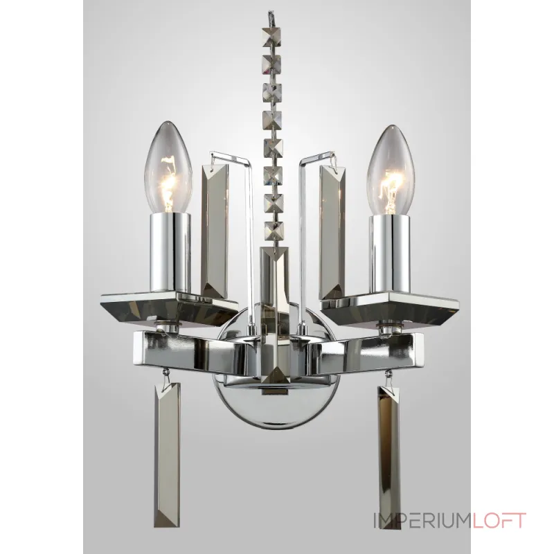 Бра Crystal Lux MARRON AP2 CHROME