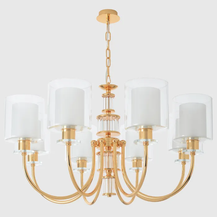 Люстра Crystal Lux ELENA SP8 GOLD от ImperiumLoft