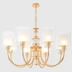 Люстра Crystal Lux ELENA SP8 GOLD от ImperiumLoft