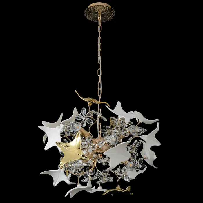 Люстра Crystal Lux LETISIA SP9 GOLD от ImperiumLoft